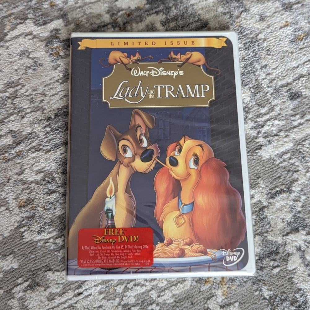 Disney's Lady and the Tramp Limited Issue DVD Sealed
